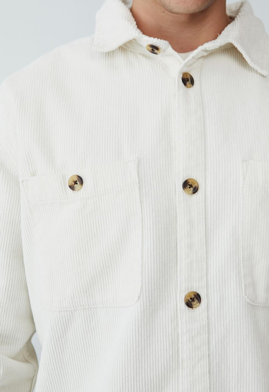 Cotton On - Heavy overshirt - ecru cord