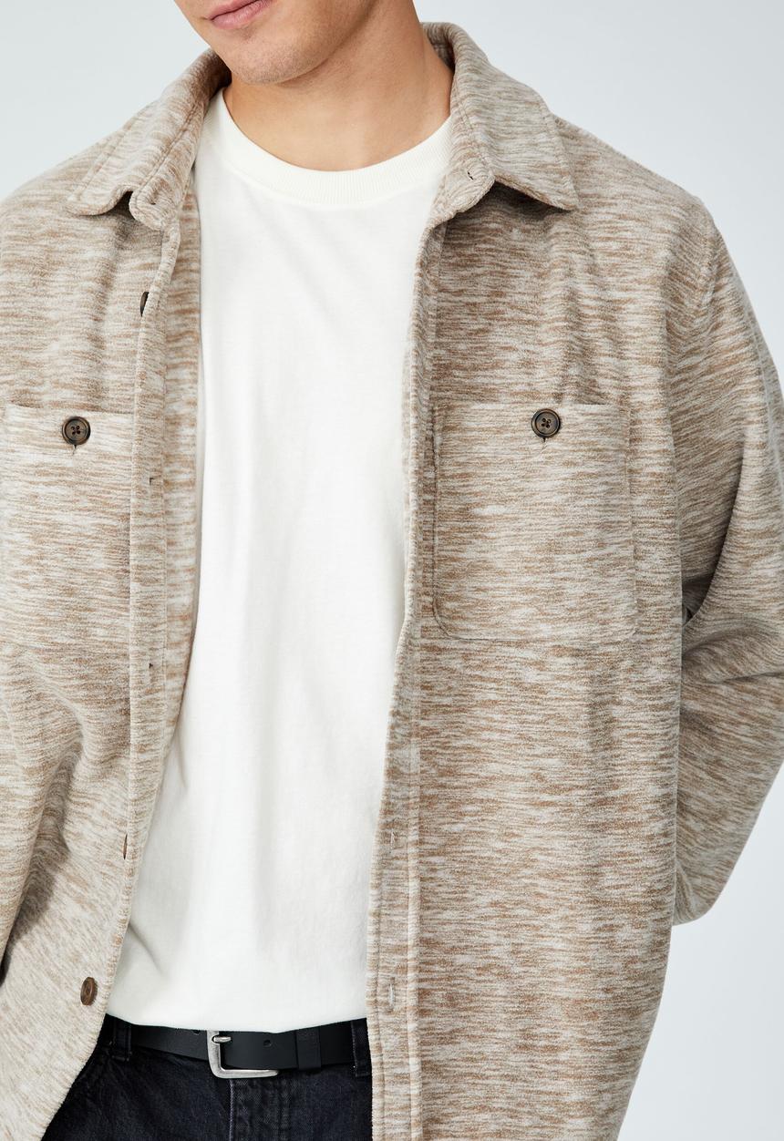 Cotton On - Heavy overshirt - gravel stone