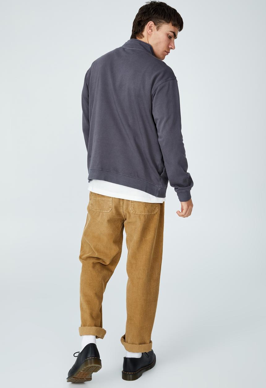 Cotton On - Quarter zip fleece - faded slate