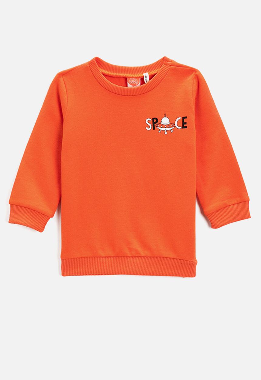 Koton Kids - Baby boys printed sweatshirt - orange