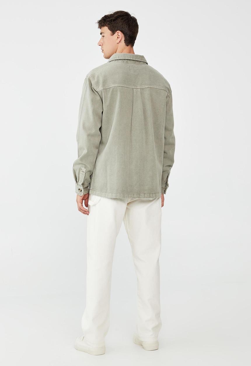 Cotton On - Heavy overshirt - light olive