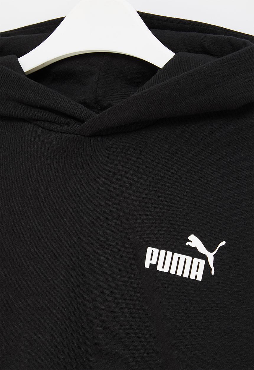 PUMA - Puma power hoodie fl b - black & white