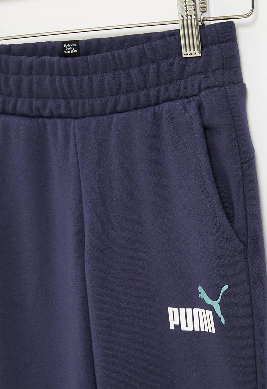 PUMA - Ess+ 2 col logo pants fl c b - navy 