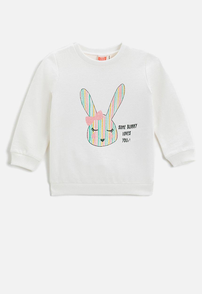 Koton Kids - Baby girls printed sweatshirt - ecru