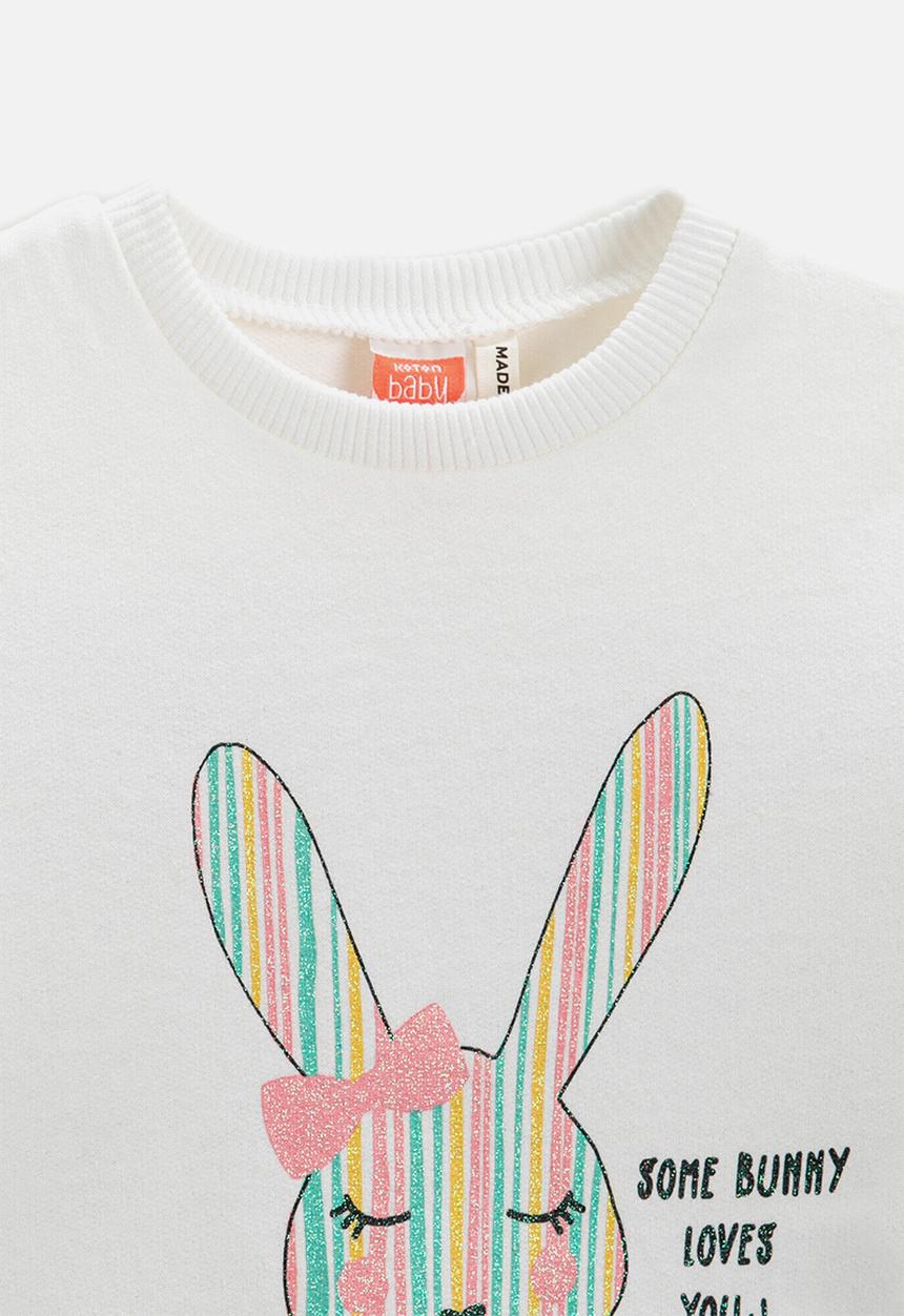 Koton Kids - Baby girls printed sweatshirt - ecru