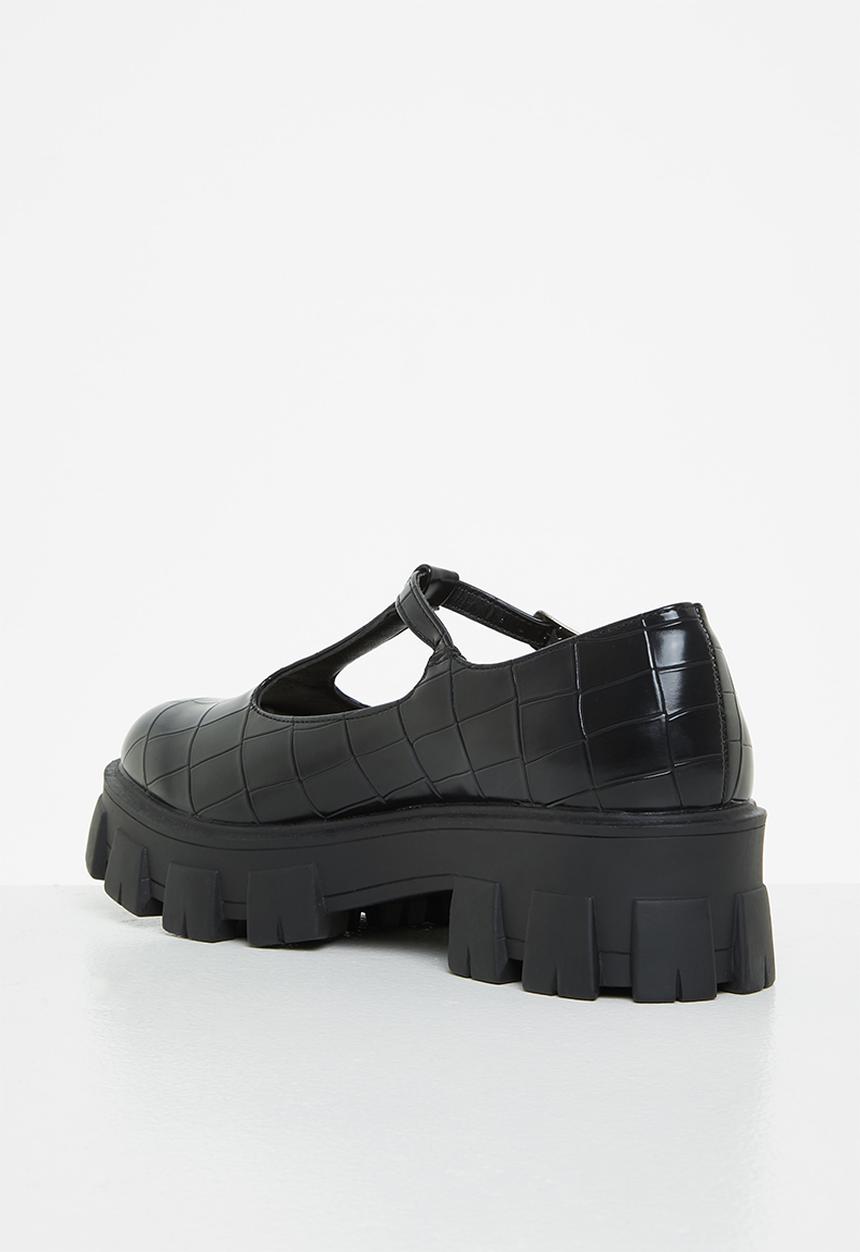 Glamorous - Mary jane track sole shoe - black 
