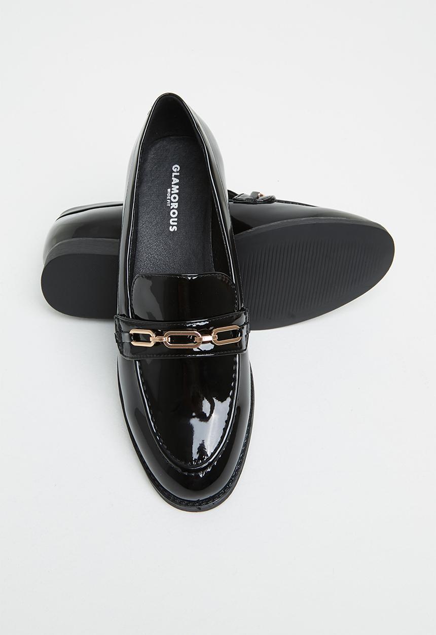 Glamorous - Wide fit chain loafer - black