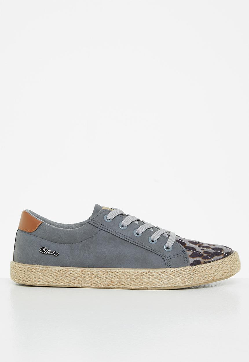 Miss Black - Republica5 espadrille sneaker - grey