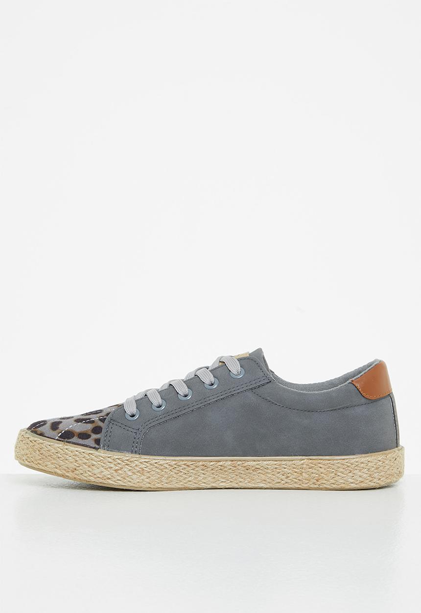 Miss Black - Republica5 espadrille sneaker - grey