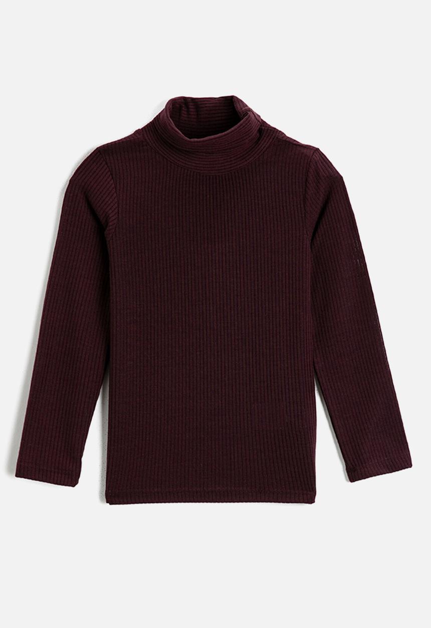 Koton Kids - Girls long sleeve tee - plum