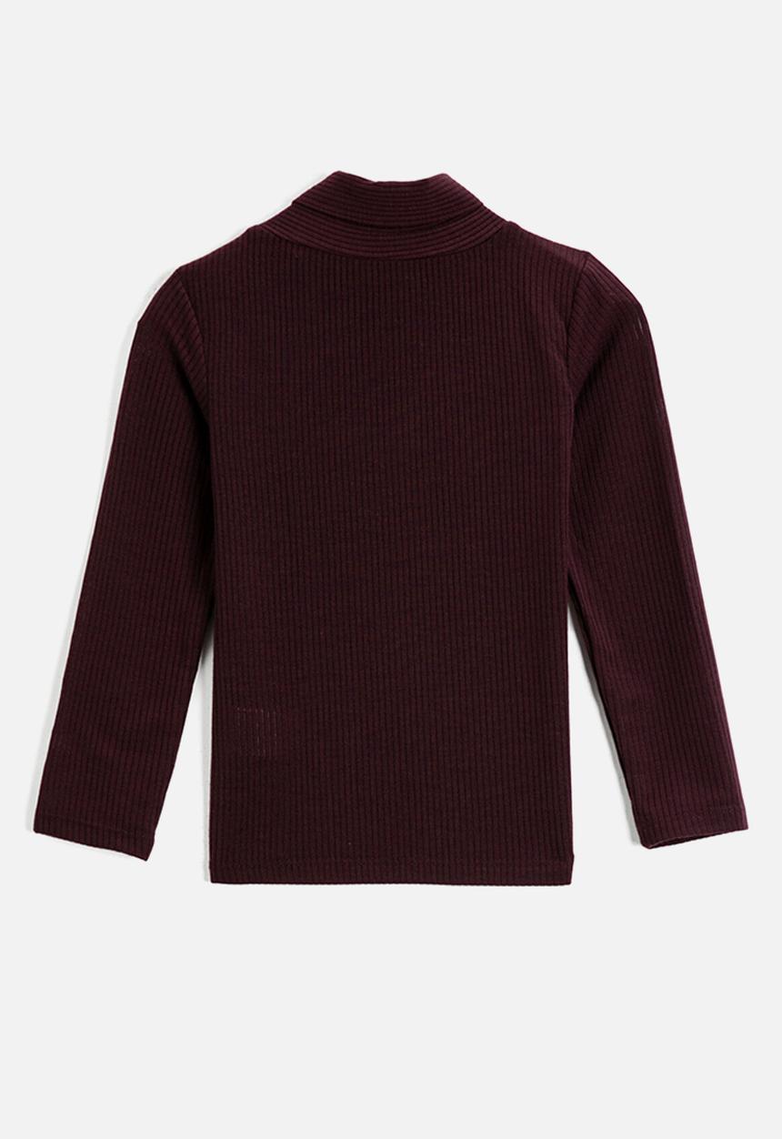 Koton Kids - Girls long sleeve tee - plum