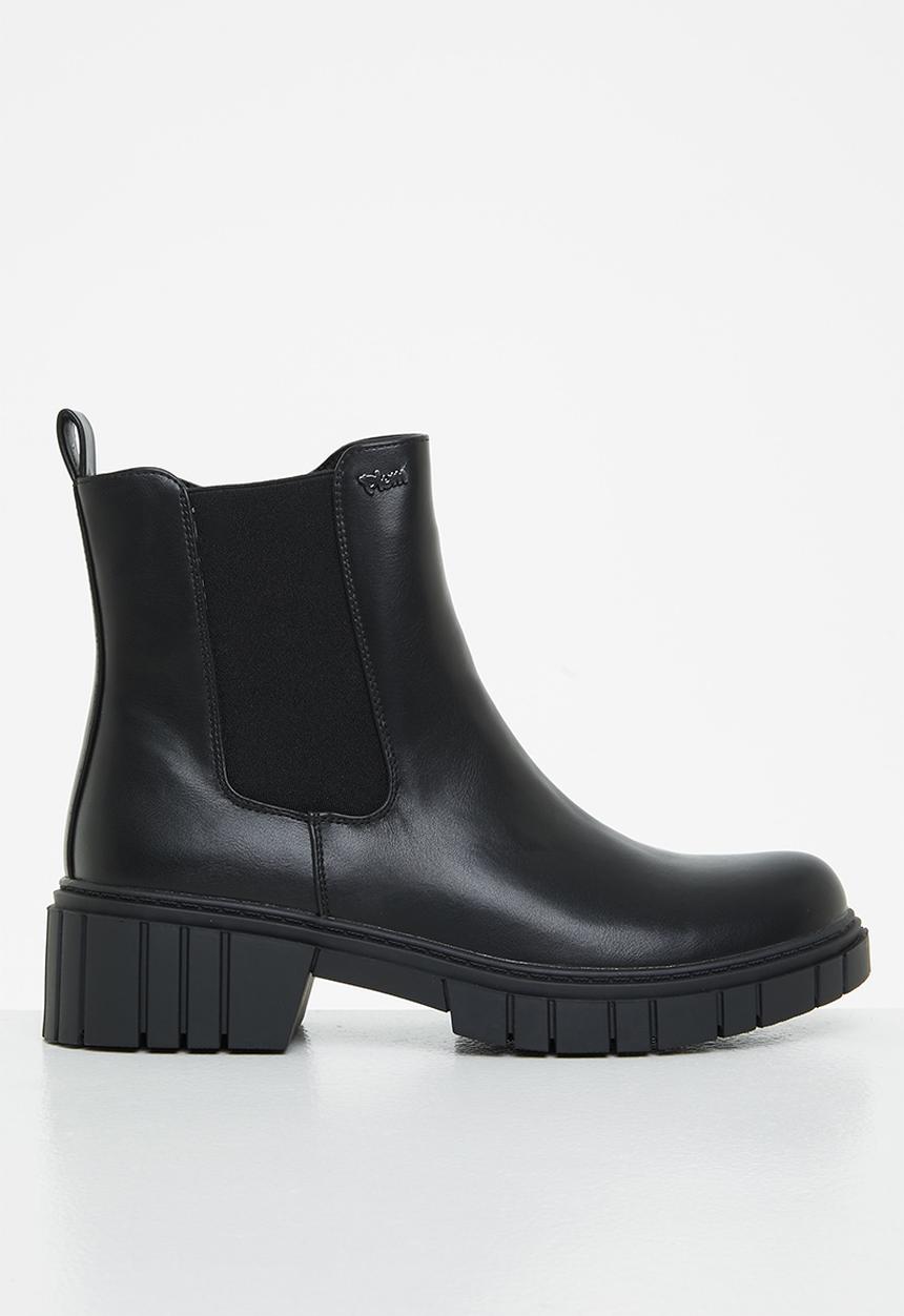 Plum - Legacy chunky chelsea boot - black