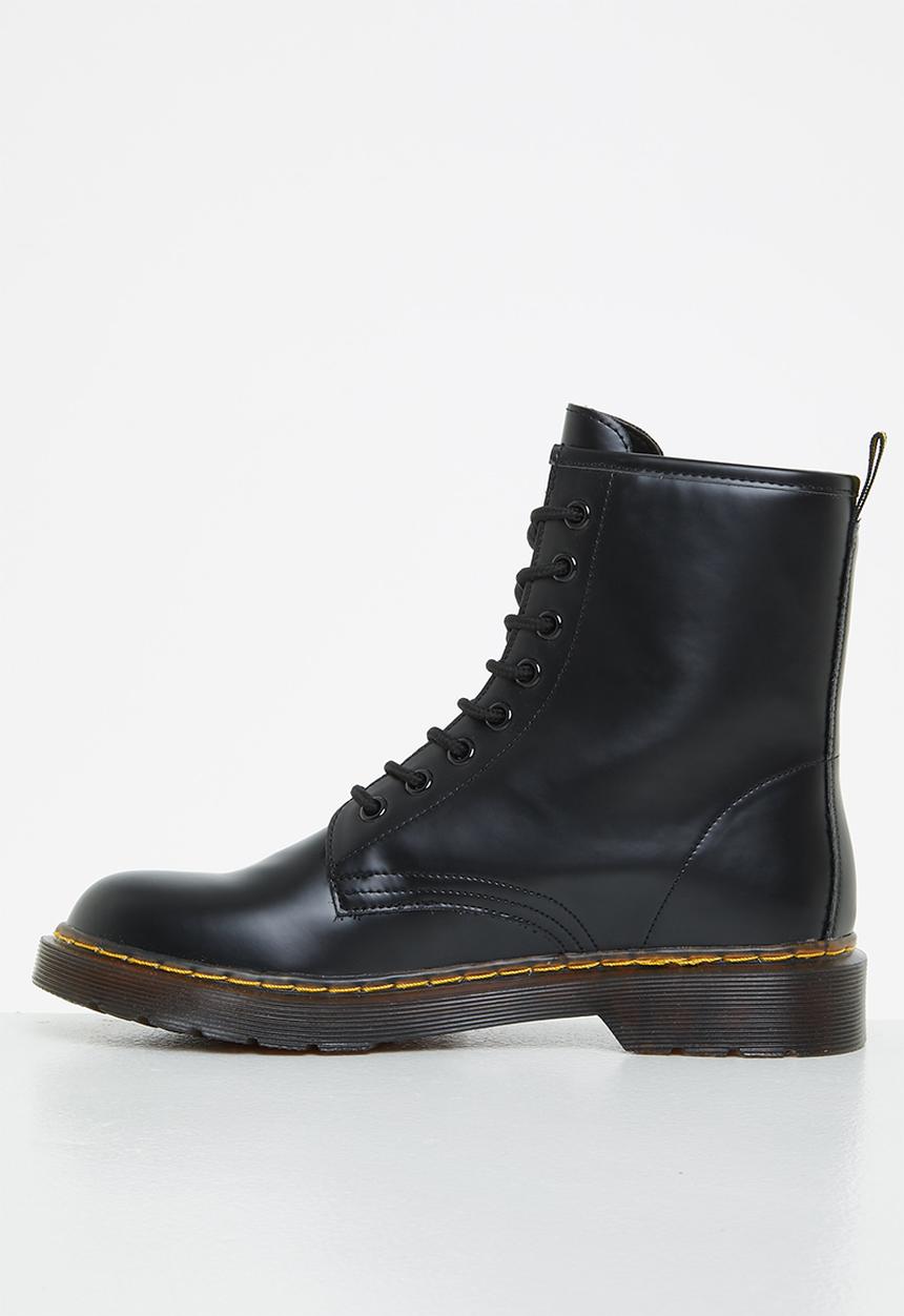 Plum - Lavigne lace-up boot - black
