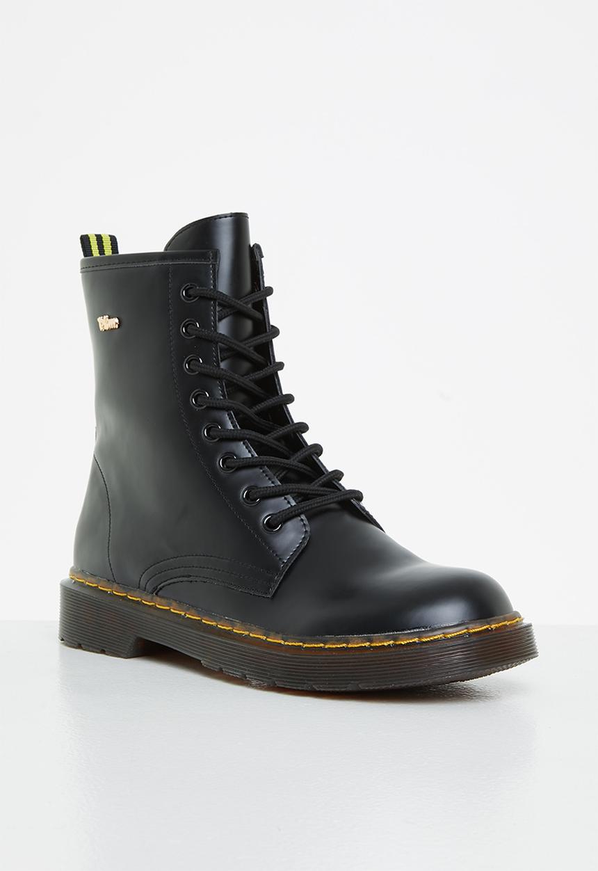 Plum - Lavigne lace-up boot - black