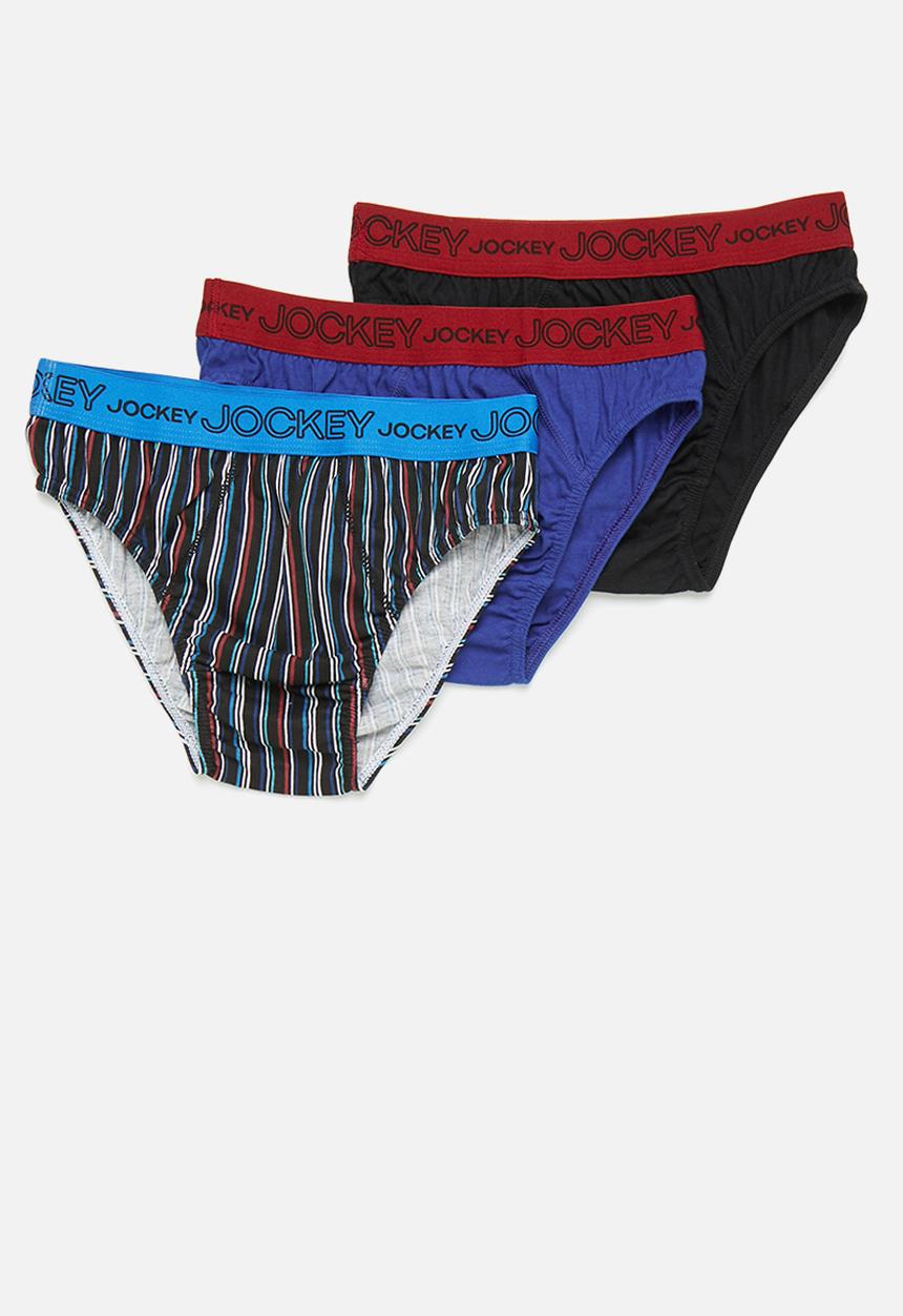 Jockey - 3-pack fancy boys jockey brief - multi 