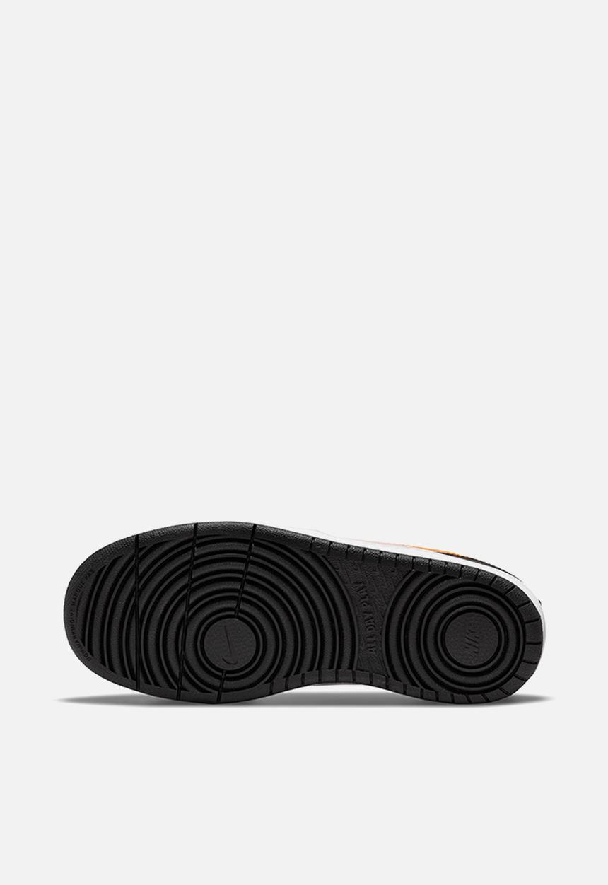 Nike - Nike court borough low 2 (gs) - white/total orange-black-dk smoke grey