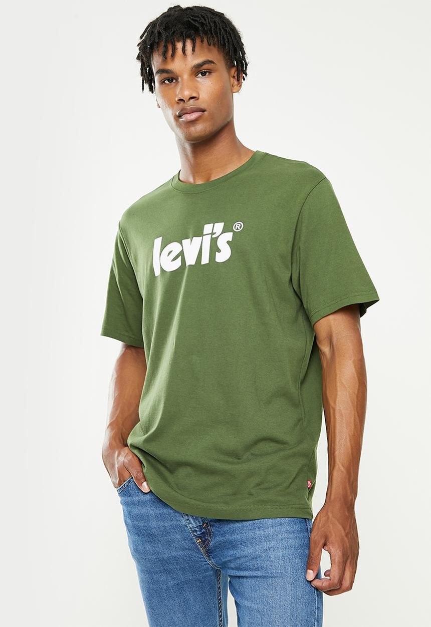 Levi’s® - Short sleeve relaxed fit tee poster logo - green