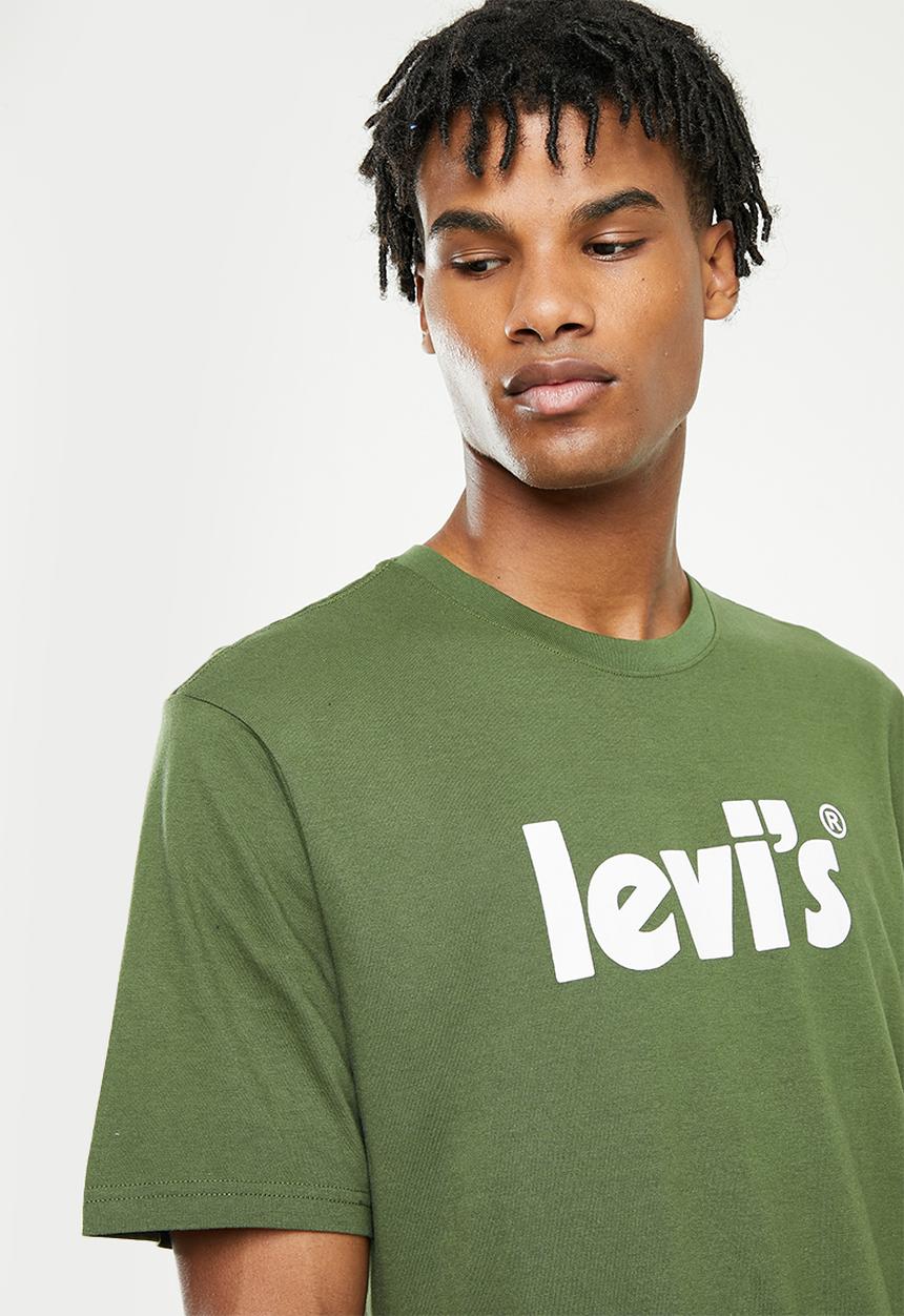 Levi’s® - Short sleeve relaxed fit tee poster logo - green