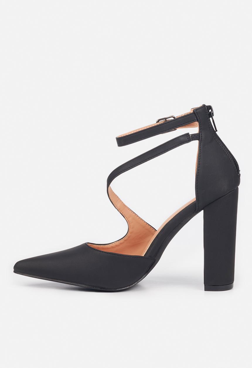 Miss Black - Criss2 ankle strap heel - black