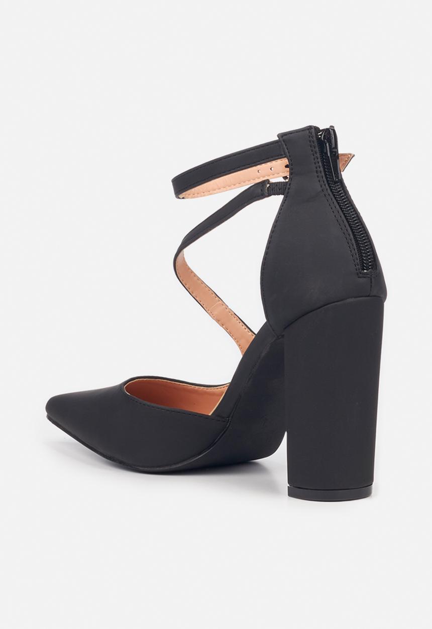 Miss Black - Criss2 ankle strap heel - black