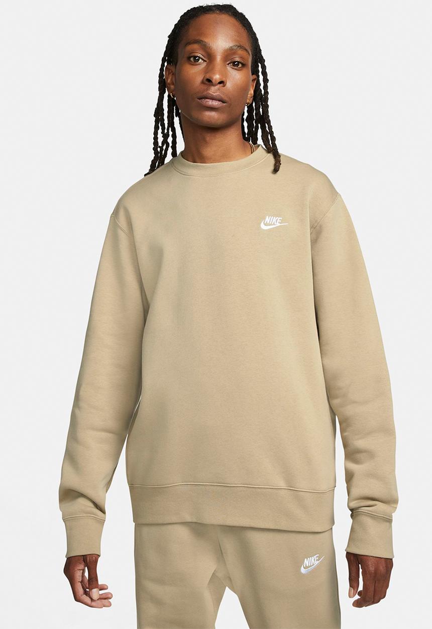 Nike - NSW Club Crew BB Sweatshirt - limestone & white