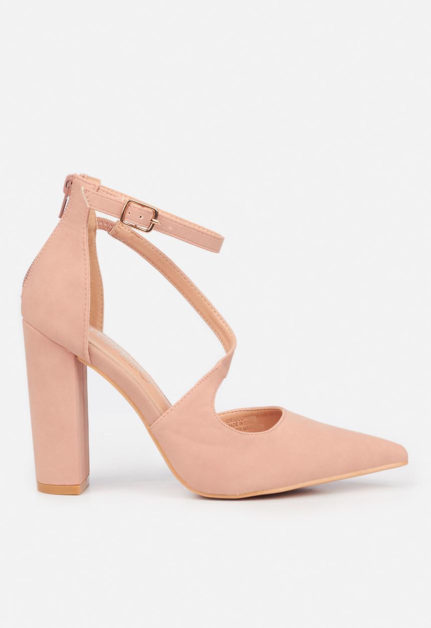 Miss Black - Criss2 ankle strap heel - pink