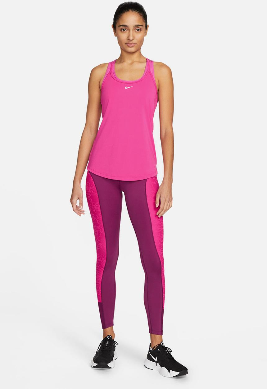 Nike - Nike one df elstka std tank - active pink & white