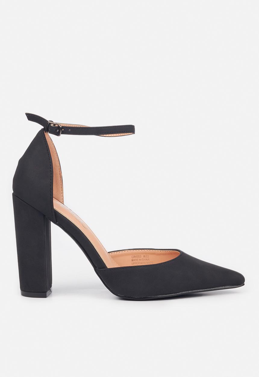 Miss Black - Criss3 ankle strap heel - black