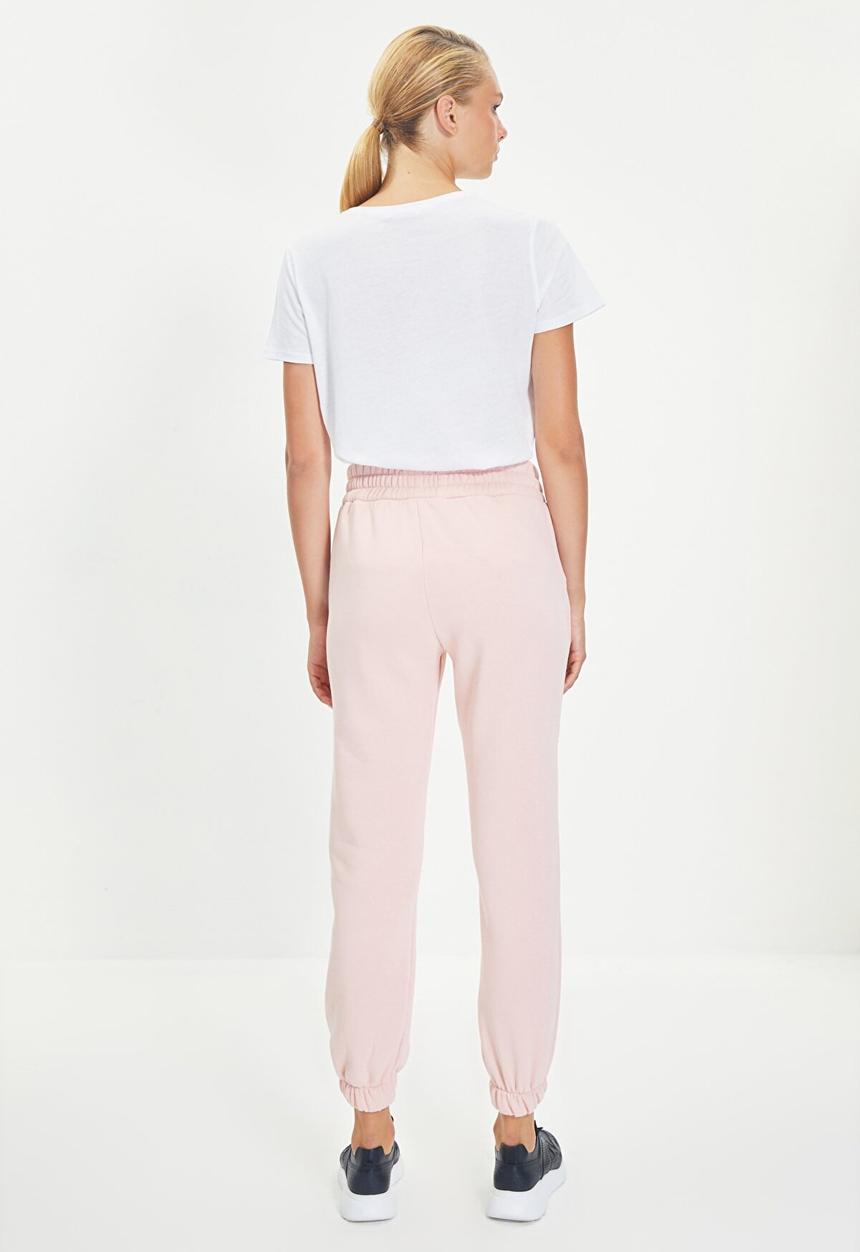 Trendyol - Basic jogger sweatpants - powder pink