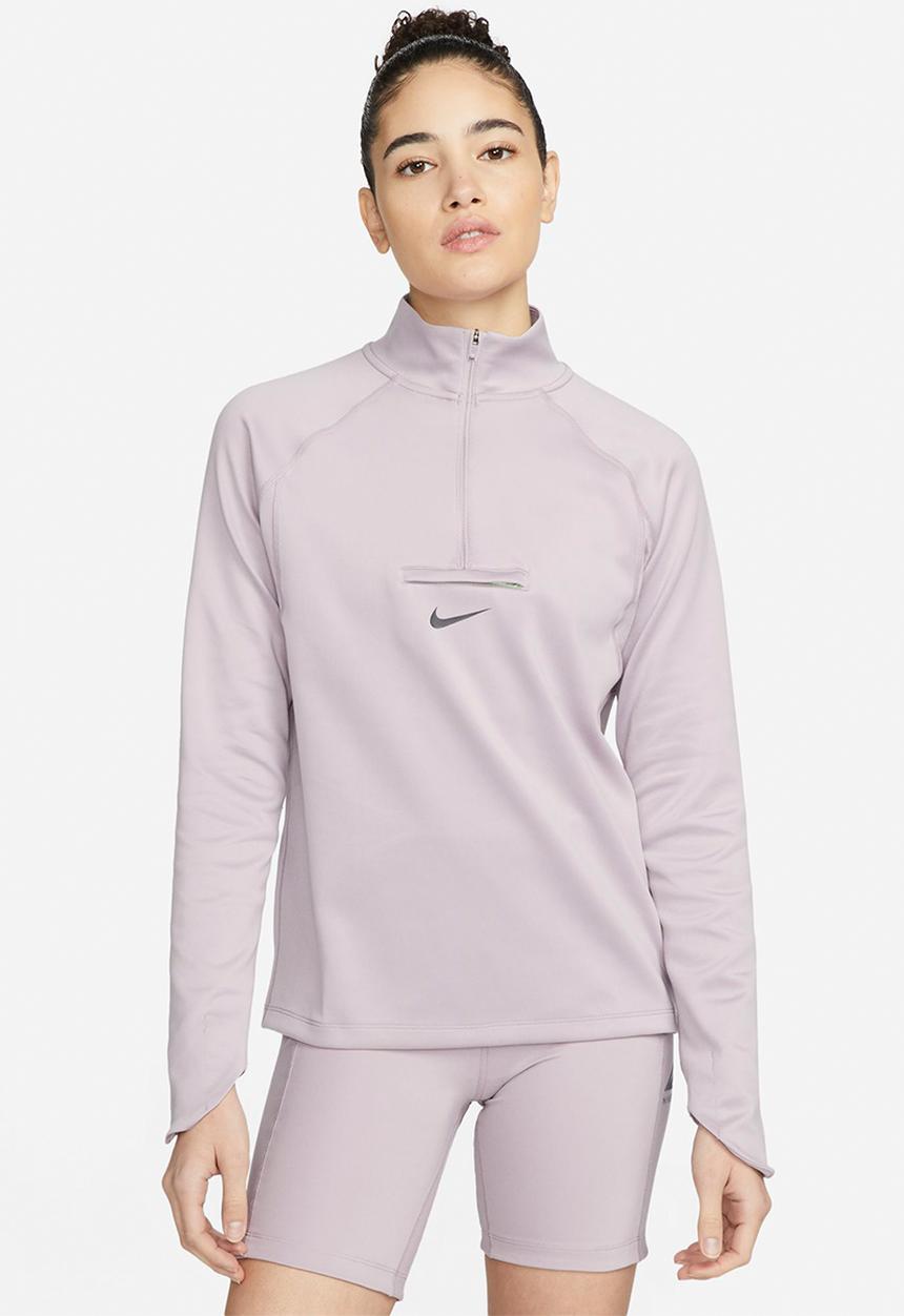 Nike - Nike df element trail midlayer - plum fog/lime glow/black