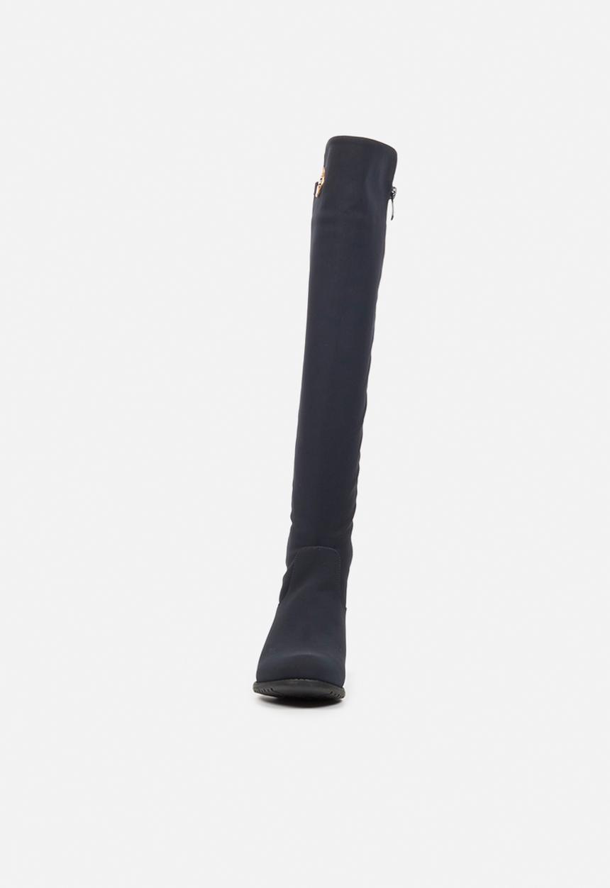 Miss Black - Hadar3 over the knee boot - navy