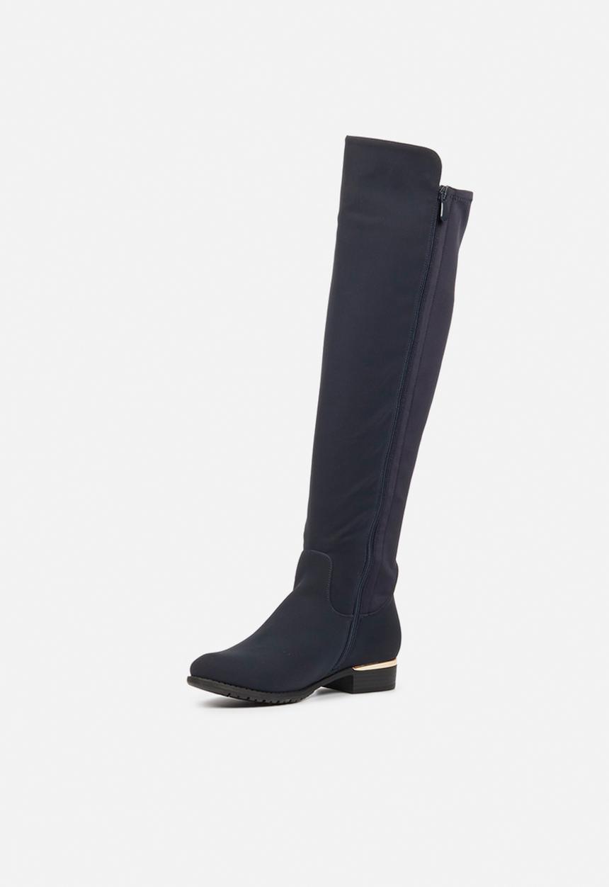 Miss Black - Hadar3 over the knee boot - navy