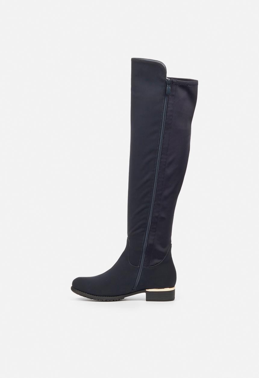 Miss Black - Hadar3 over the knee boot - navy