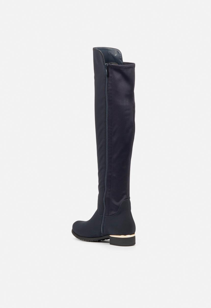 Miss Black - Hadar3 over the knee boot - navy