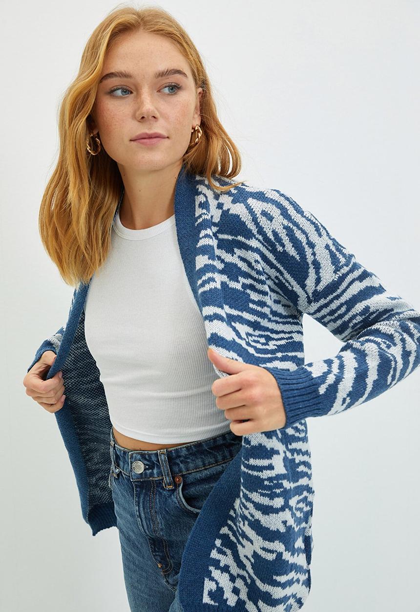 Trendyol - Jacquard cardigan - blue