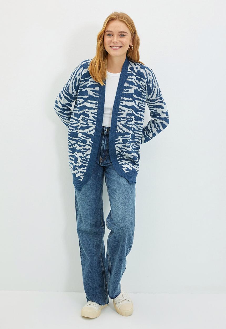 Trendyol - Jacquard cardigan - blue