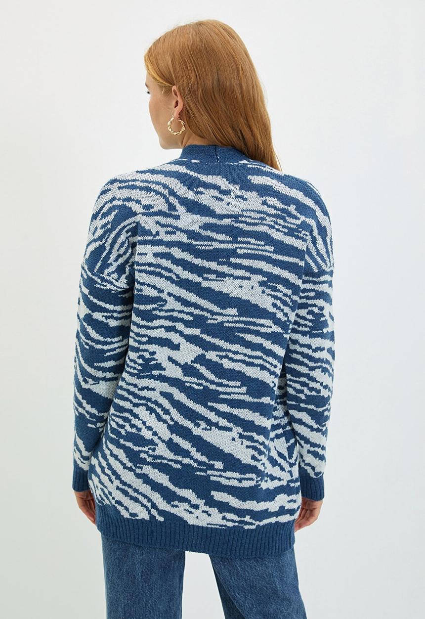 Trendyol - Jacquard cardigan - blue
