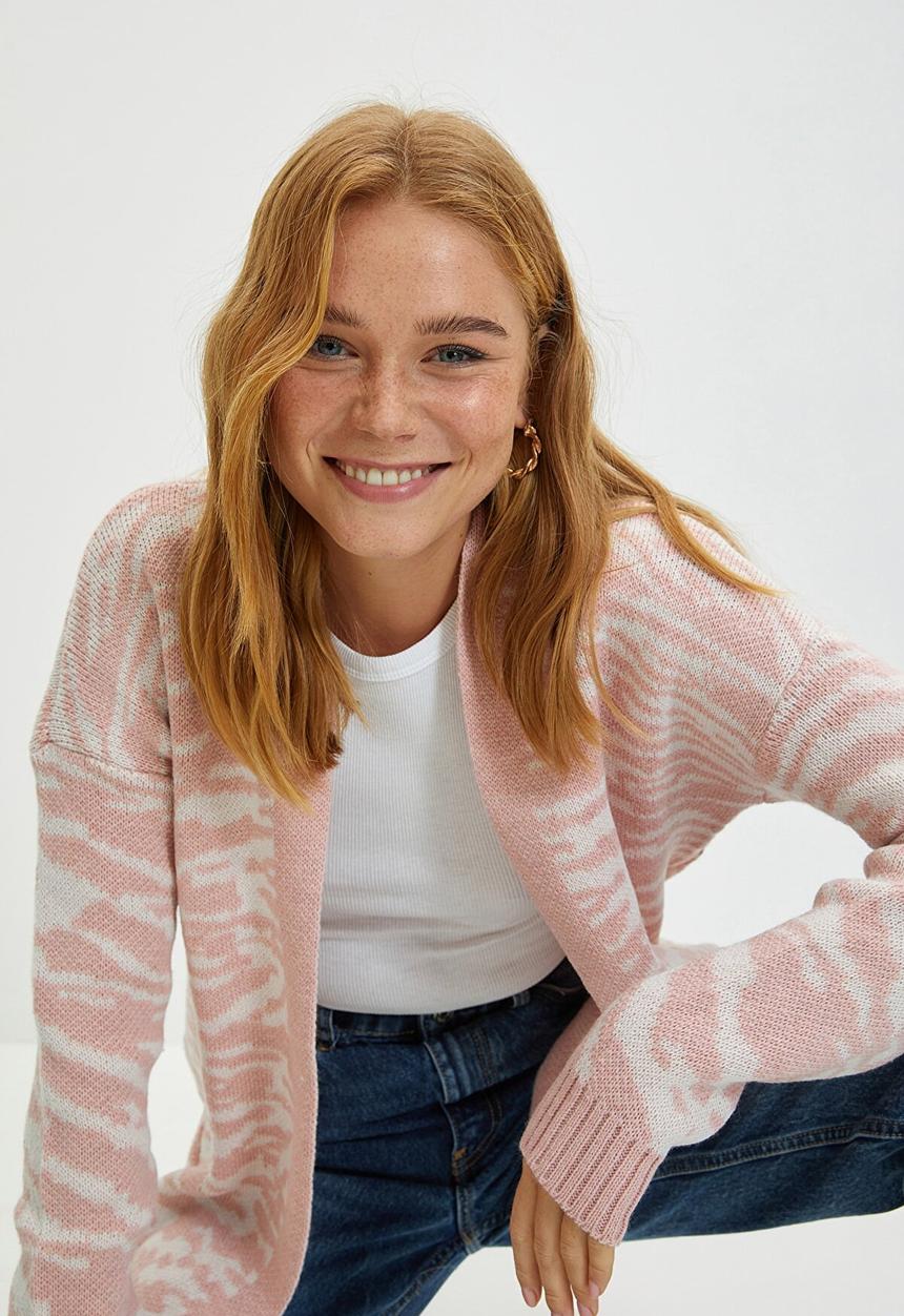 Trendyol - Jacquard cardigan - pink