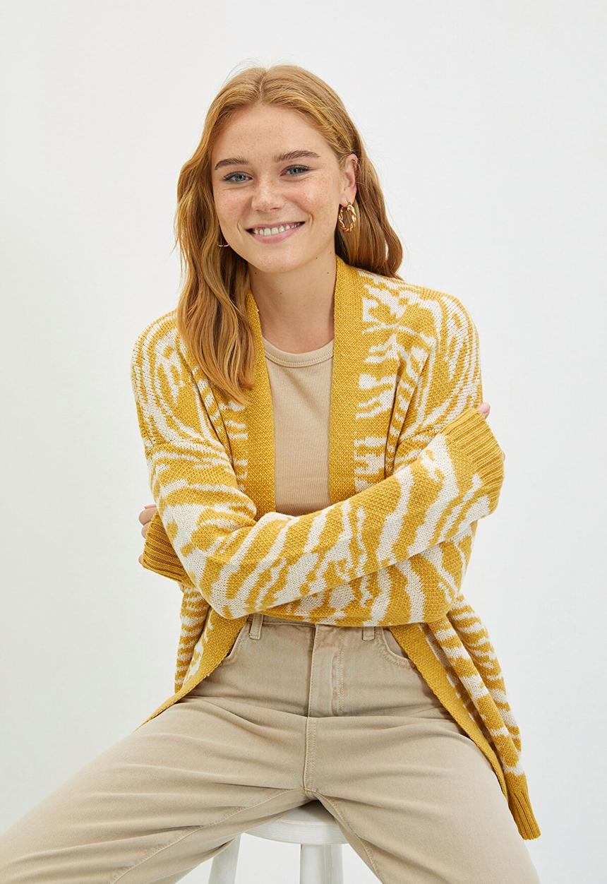 Trendyol - Jacquard cardigan - yellow