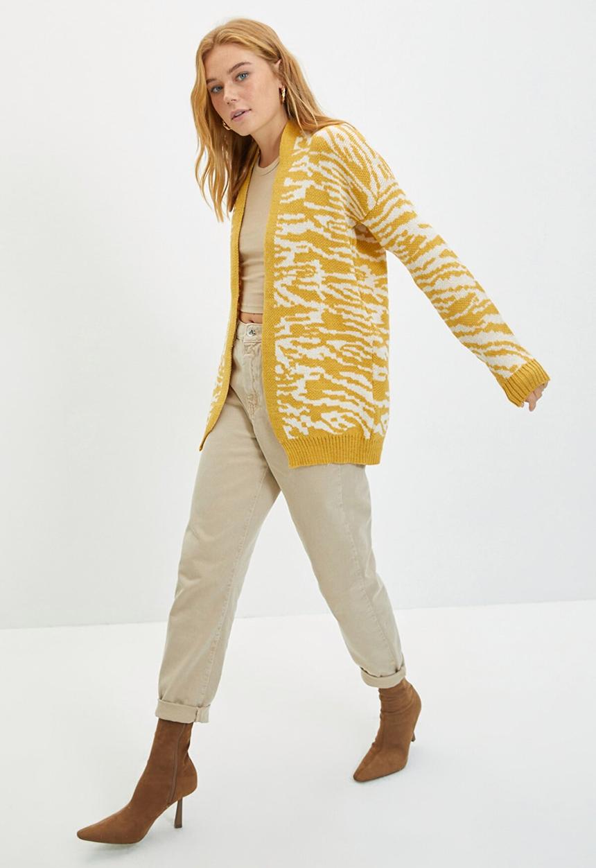 Trendyol - Jacquard cardigan - yellow