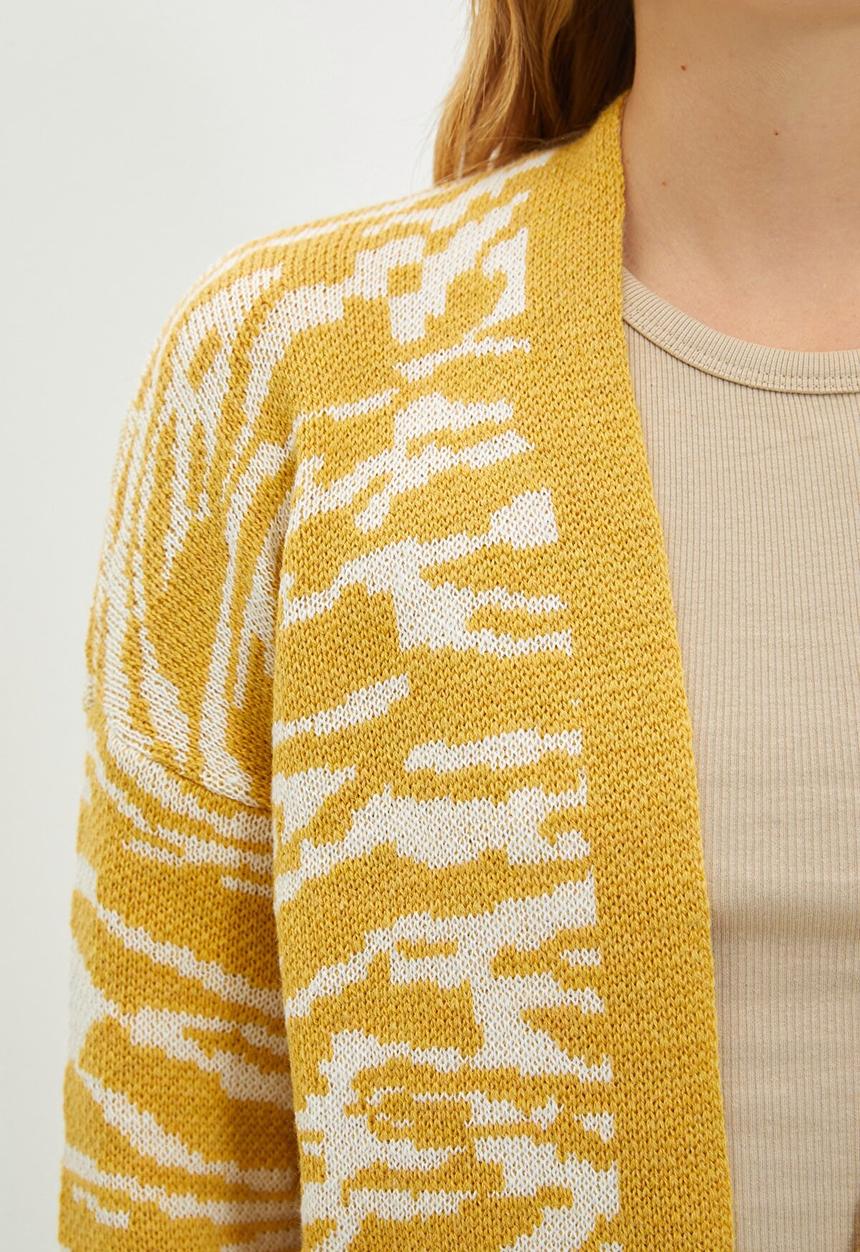 Trendyol - Jacquard cardigan - yellow