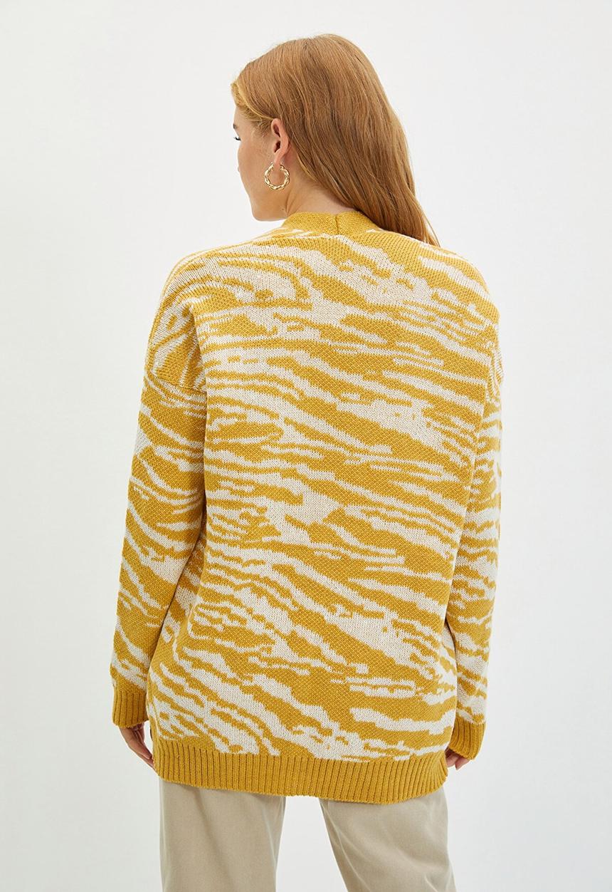 Trendyol - Jacquard cardigan - yellow