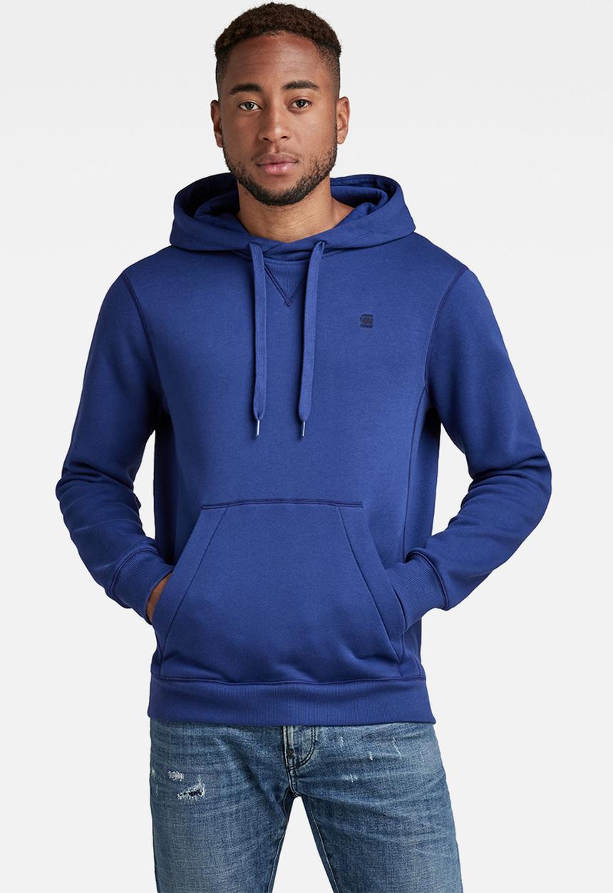 G-STAR - Premium core long sleeve hooded sweater - ballpen blue