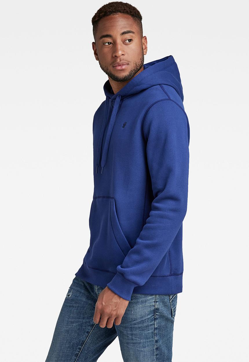 G-STAR - Premium core long sleeve hooded sweater - ballpen blue