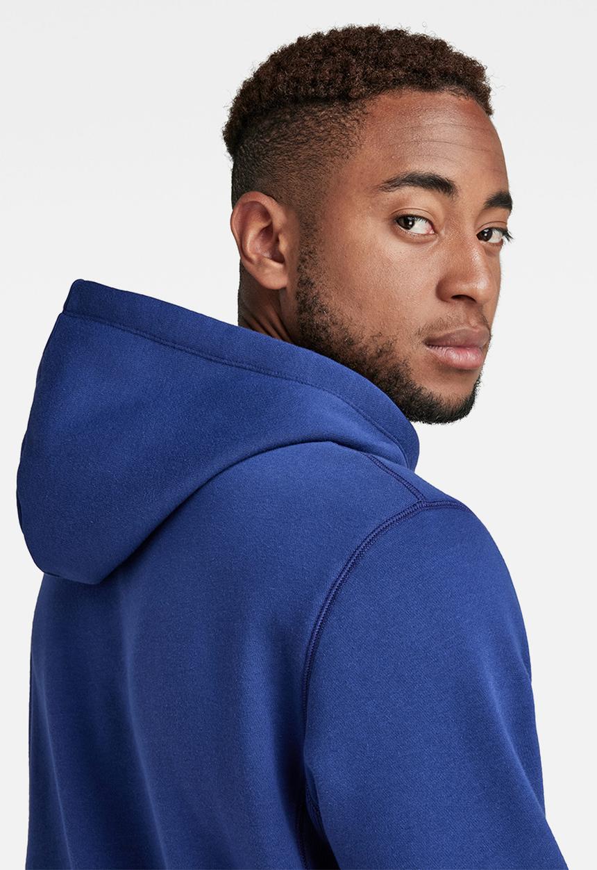 G-STAR - Premium core long sleeve hooded sweater - ballpen blue