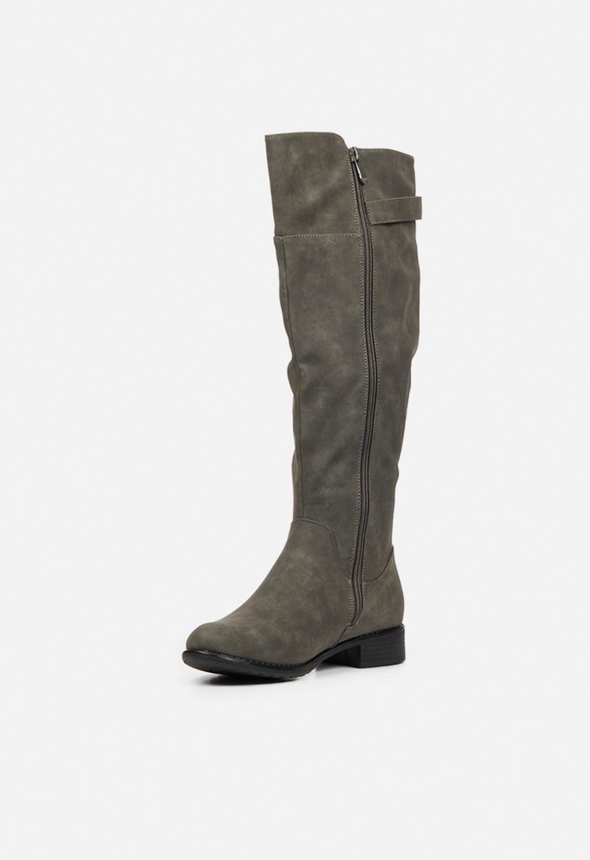 Miss Black - Rebel1 riding boot - grey