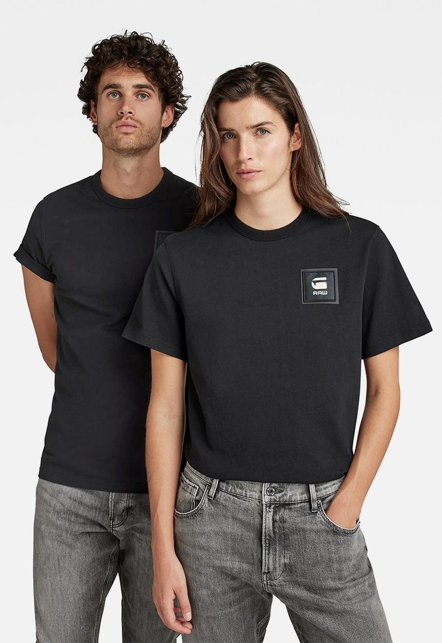 G-STAR - Badge logo+ r short sleeve tee - black