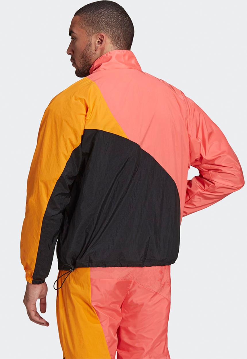 adidas Originals - Adicolor Colorblock Track Top - Black/semi turbo/bright orange