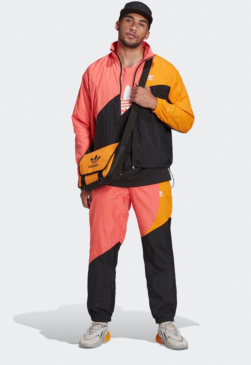 adidas Originals - Adicolor Colorblock Track Top - Black/semi turbo/bright orange