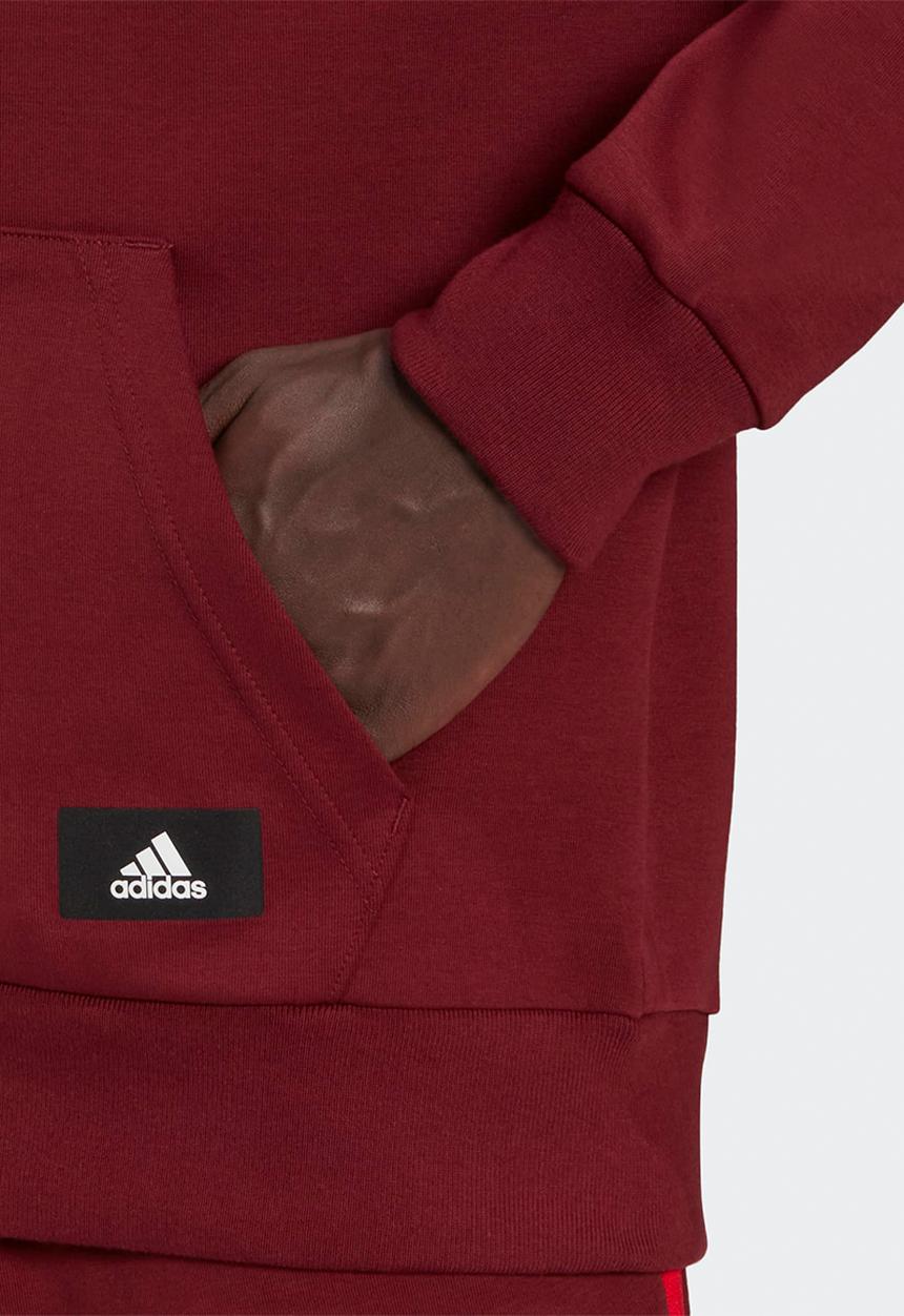 adidas Performance - Future Icons 3-Stripes Full-Zip Hoodie - shadow red